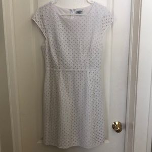 White Eyelet Cap Sleeve Old Navy Dress